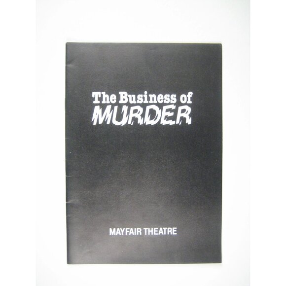 Business Of Murder Mayfair Theatre Program 1985 London Richard Todd Lander - Picture 1 of 5